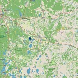Озеро Тыгиш на карте Свердловской области. Иллюстрация OpenStreetMap